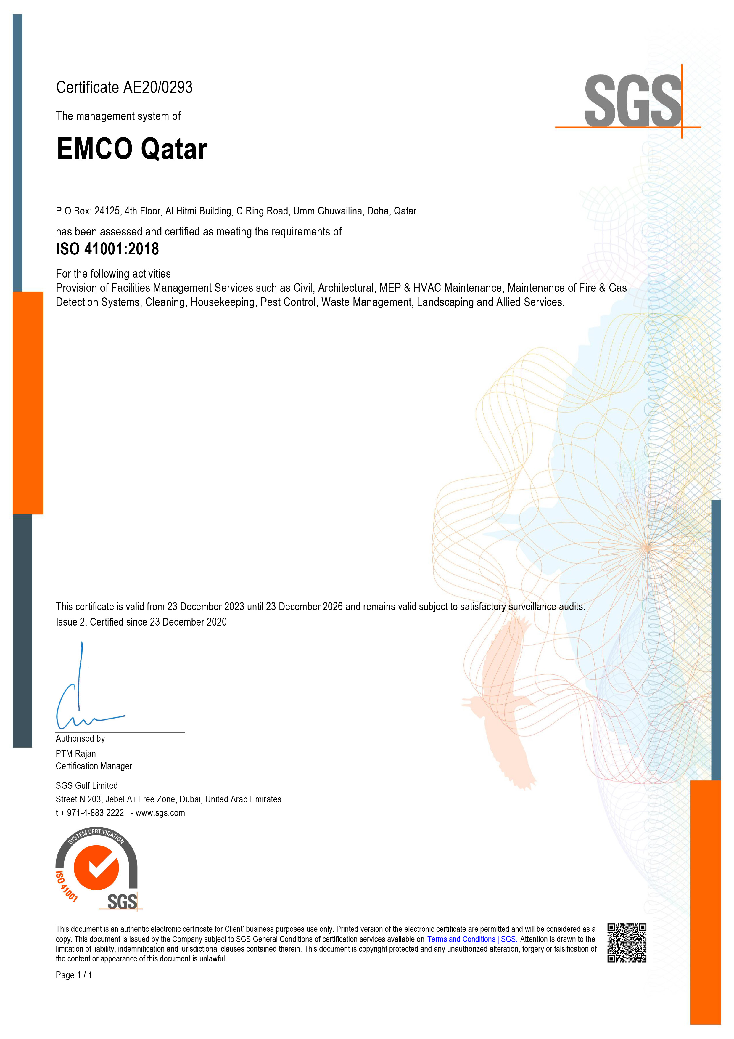 ISO 41001